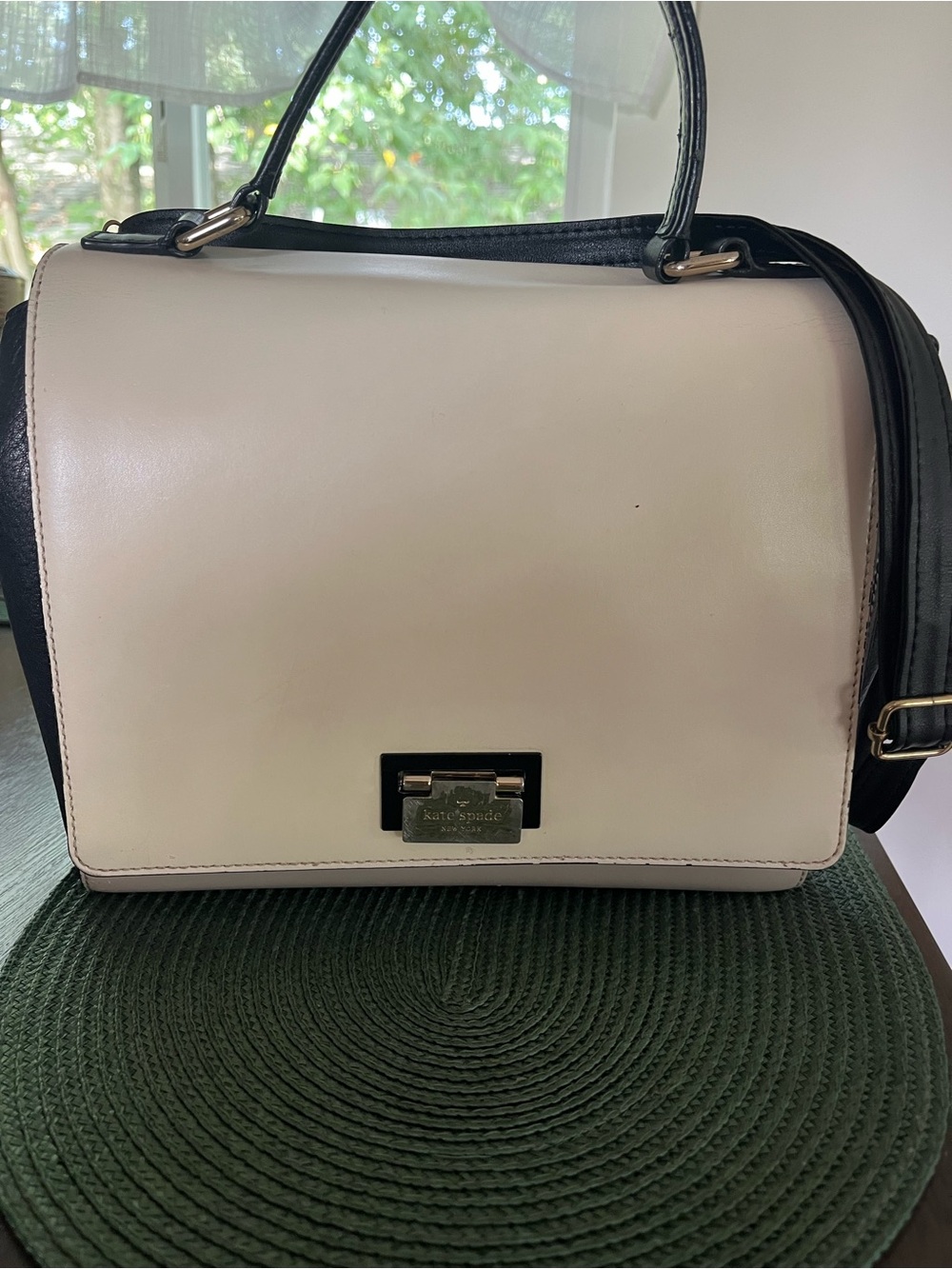 Kate Spade Magnolia Park Laurel Colorblock Leather Satchel